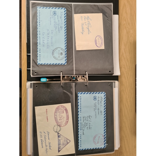 71 - POSTAL HISTORY - United Nations: Covers collection in a well filled cover binder covering various mi... 