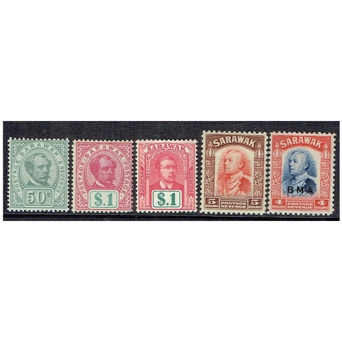 1134 - SARAWAK - 1869-1946 Collection mint and used on leaves with better including 1869 3c unused, 1875 2c... 