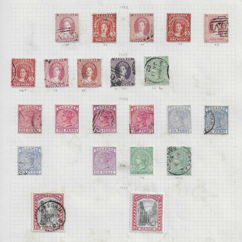 115 - BAHAMAS  - 1882 - 1931 Nice collection presented on loose Album pages mixed mint and used better not... 