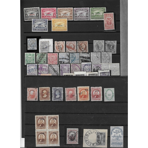 13 - SOUTH & CENTRAL AMERICA - Mainly 19th century assembly mint and used on stockcards with nice selecti... 