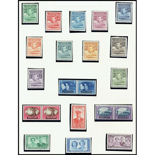 140 - BASUTOLAND - 1933-1974 Attractive mint and unmounted mint collection on leaves with useful throughou... 