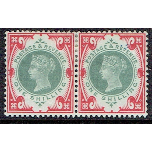 GREAT BRITAIN - QUEEN VICTORIA - 1900 QV 1s green and carmine in a ...