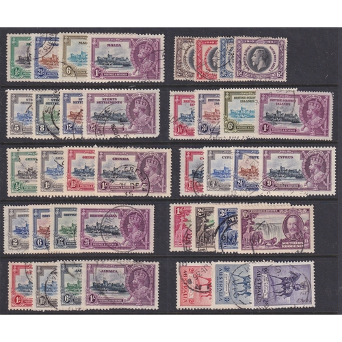 15 - OMNIBUS - 1935 Silver Jubilee collection of ten different sets mainly fine used incl Australia, Br. ... 