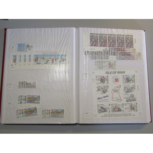 1612 - GREAT BRITAIN -  ISLE OF MAN - 1973-2014 Unmounted mint stock arranged in four large stockbooks with... 