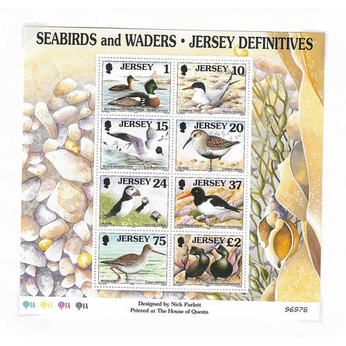 1622 - GREAT BRITAIN -  JERSEY - 1997-2006 Mostly complete mint / unmounted mint assembly on leaves include... 