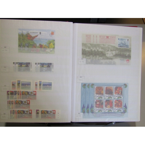 1627 - GREAT BRITAIN -  GUERNSEY - 1995-2013 Unmounted mint stock arranged in 64 sided stockbook with usefu... 