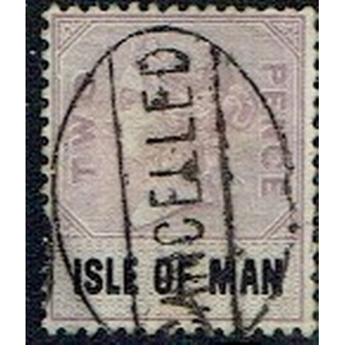 40 - REVENUES & CINDERELLA - Isle of Man: Small range including QV 2d, 4d & 2/6, EDVII 2/6 (2), GV £1, gr... 