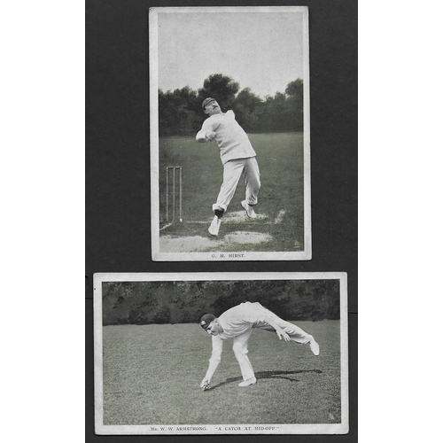 45 - THEMATICS - CRICKET: 1907 In The Open Tucks' Cricket series of six different unused PPC's. Slightly ... 