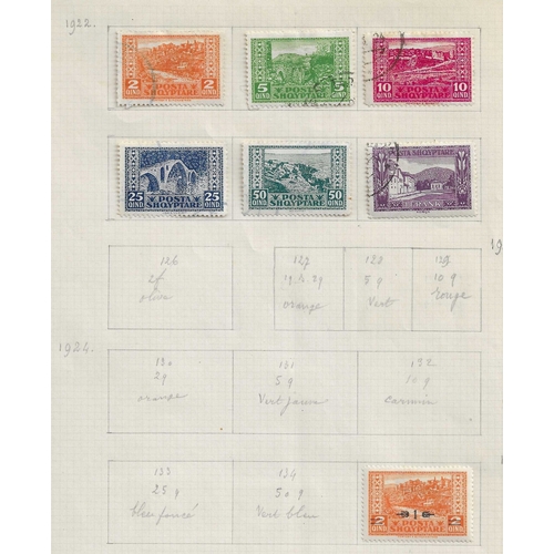 56 - ALBANIA - 1913-1940 Nice mint and used collection, well presented and identified on leaves with bett... 