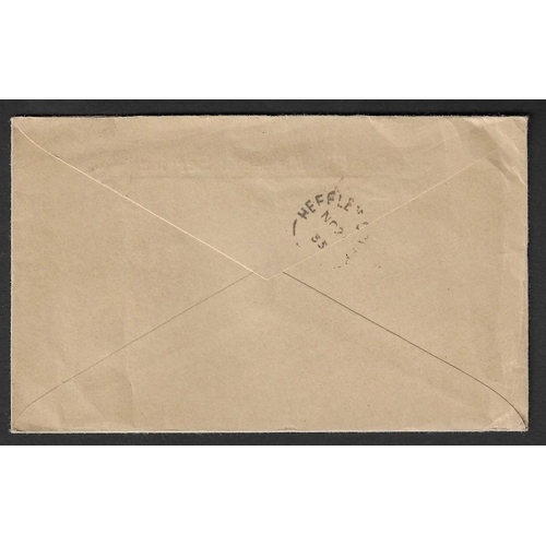 100 - ANTIGUA - 1936 (Nov) Small OHMS printed brown envelope bearing 4d grey-black and red tied ST JOHN'S ... 