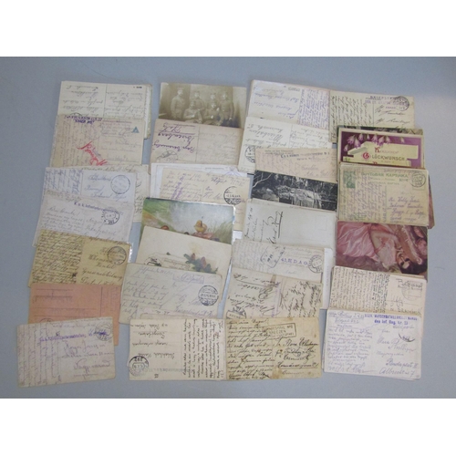 15 - POSTAL HISTORY - Fieldpost Postcards used mainly from French, German, Austria or Hungarian soldiers ... 