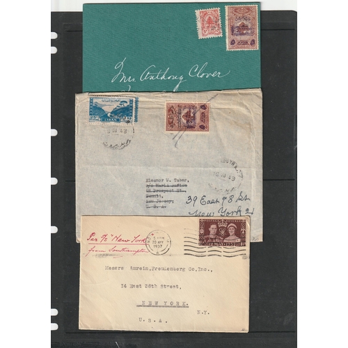 16 - POSTAL HISTORY - Foreign areas from turn of the 20th century to 1950s commercial rates many to USA i... 