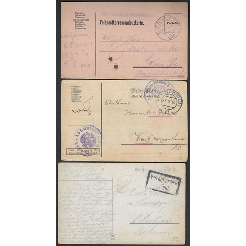 20 - POSTAL HISTORY - MILITARY MAIL: WWI & WWII selection of covers and cards all from Military personnel... 