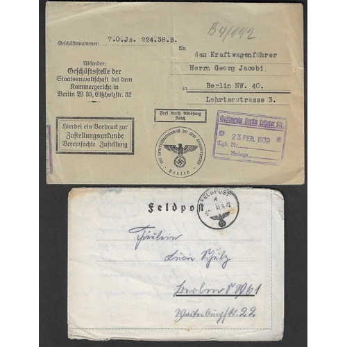 20 - POSTAL HISTORY - MILITARY MAIL: WWI & WWII selection of covers and cards all from Military personnel... 