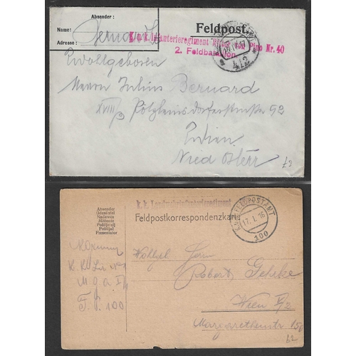 20 - POSTAL HISTORY - MILITARY MAIL: WWI & WWII selection of covers and cards all from Military personnel... 