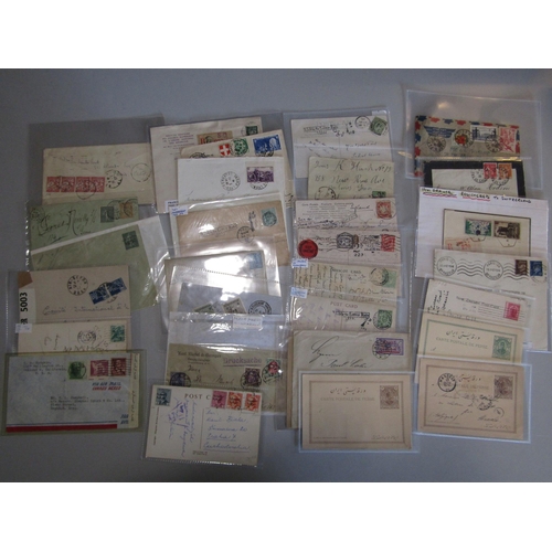 22 - POSTAL HISTORY - Postal History covers and cards - balance of large estate early to modern with usef... 