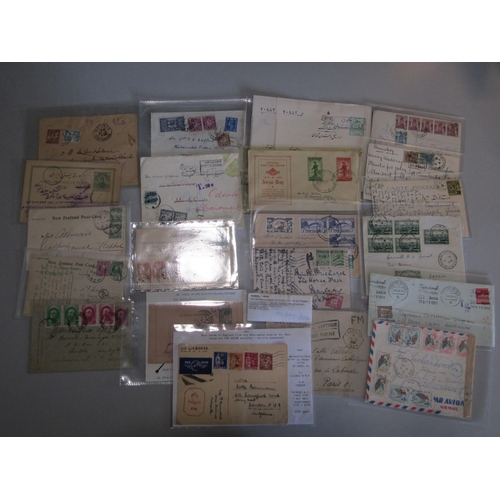 22 - POSTAL HISTORY - Postal History covers and cards - balance of large estate early to modern with usef... 