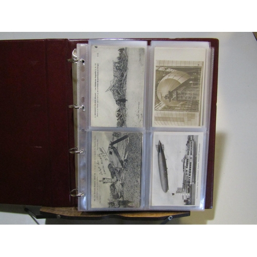 42 - POSTAL HISTORY - ZEPPELIN FLIGHTS - Collection of Postcards with a wide variety of airships and rela... 