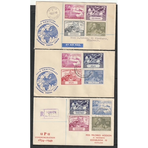 6 - OMNIBUS - 1949 UPU Group of twenty two First Day Covers from different countries including Sierra Le... 