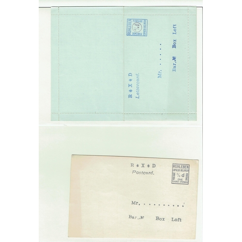 71 - REVENUES & CINDERELLA - Ruhleben Internal Camp Post: Interesting small group of covers and stamps in... 