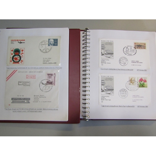 73 - THEMATICS - AIRMAILS: Lufthansa first and special flight covers in eleven well filled binders annota... 