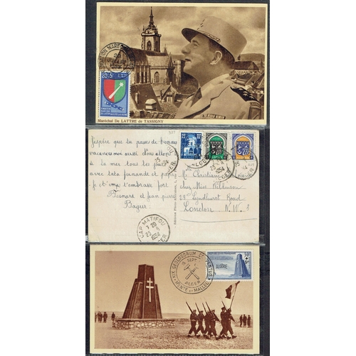 92 - ALGERIA - 1920s to 1950s useful group of picture postcards bearing many attractive combinations of d... 