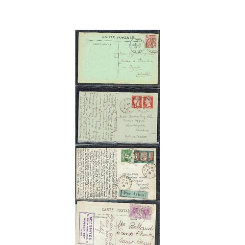 99 - ALGERIA - Used postcards collection of mainly 1920s to 1930s mainly to European destinations with a ... 