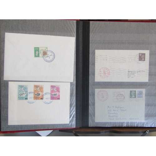 1006 - GREAT BRITAIN -  ISLANDS - Covers and cards modern collection laid out in a stockbook with interesti... 