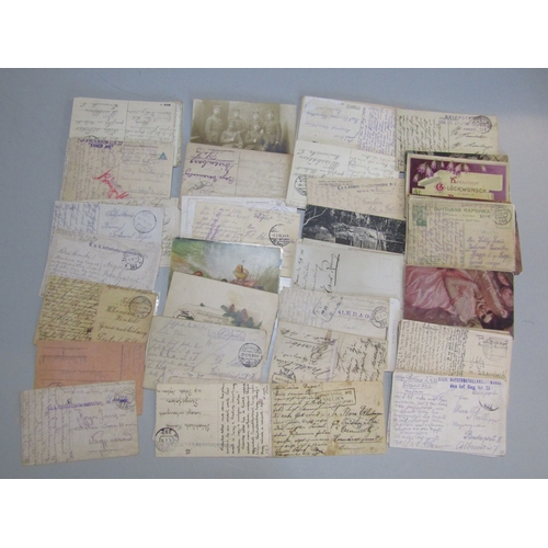 44 - POSTAL HISTORY - Fieldpost Postcards used mainly from French, German, Austria or Hungarian soldiers ... 