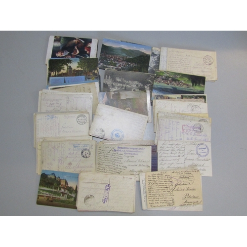 44 - POSTAL HISTORY - Fieldpost Postcards used mainly from French, German, Austria or Hungarian soldiers ... 