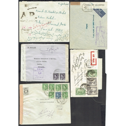 46 - POSTAL HISTORY - Iraq: Useful group of twelve middle to modern covers including WWII Censor (3) incl... 