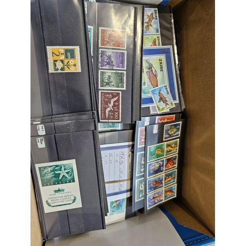 9 - Extensive mainly unmounted mint stock on dozens of stockcards in bundles with mainly complete sets f... 