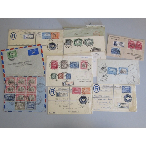 115 - ADEN - Group of covers from GVI onwards includes nice multi franked covers, noted 1927 Dhows to 1r t... 