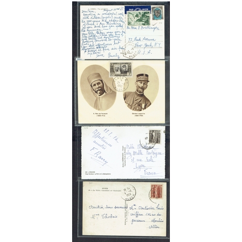 119 - ALGERIA - 1920s to 1950s useful group of picture postcards bearing many attractive combinations of d... 