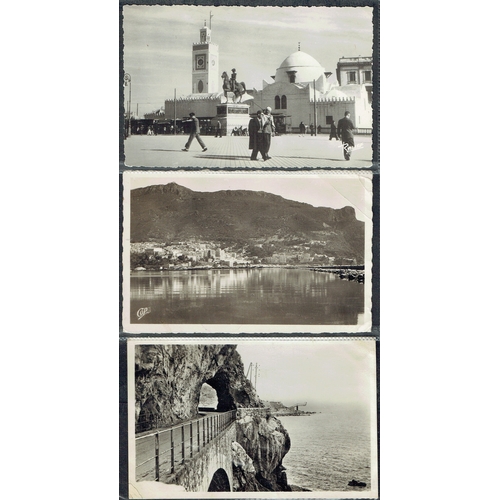 120 - ALGERIA - Group of Covers (17) mainly 1920s-1949 noted WWII censors (2), PPCs for 1920s to 1950s (9)... 