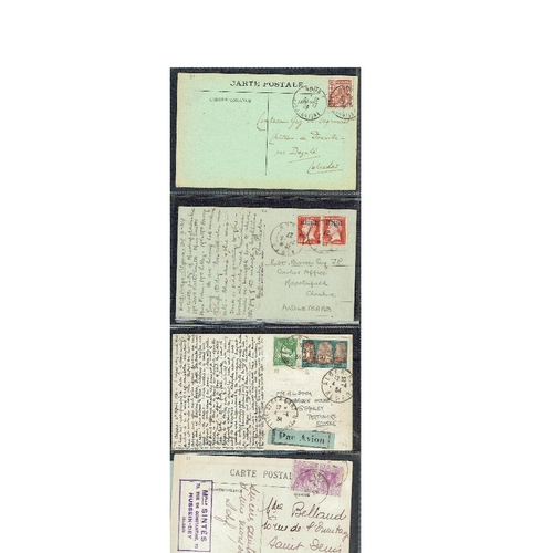 122 - ALGERIA - Used postcards collection of mainly 1920s to 1930s mainly to European destinations with a ... 