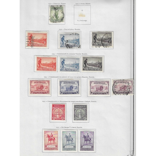 139 - AUSTRALIA - Collection of small ranges on Yvert printed leaves with three better stamps noted 1916 N... 