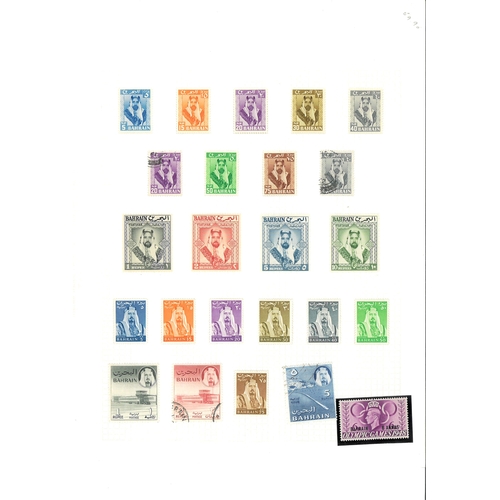 164 - BAHRAIN - Mint and used collection on leaves with useful noted 1960 set mint, 1966 Trade Fair set m,... 