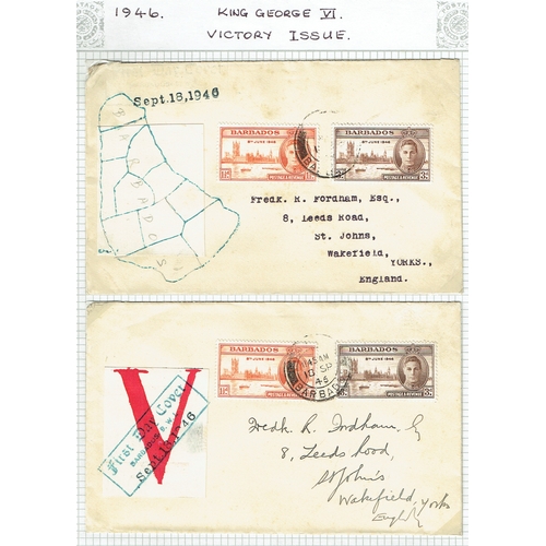 173 - BARBADOS - Postmarks and postal history small but useful collection including QV-QEII postmarks note... 