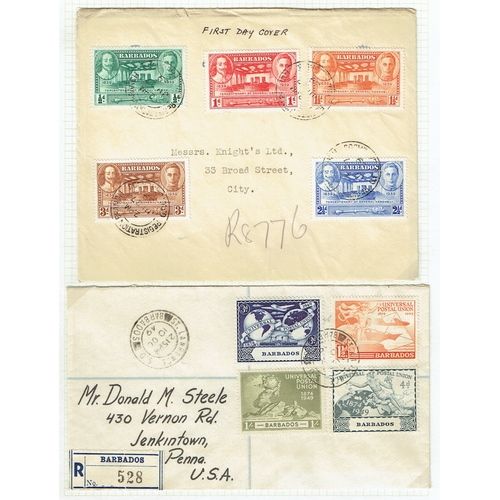 173 - BARBADOS - Postmarks and postal history small but useful collection including QV-QEII postmarks note... 