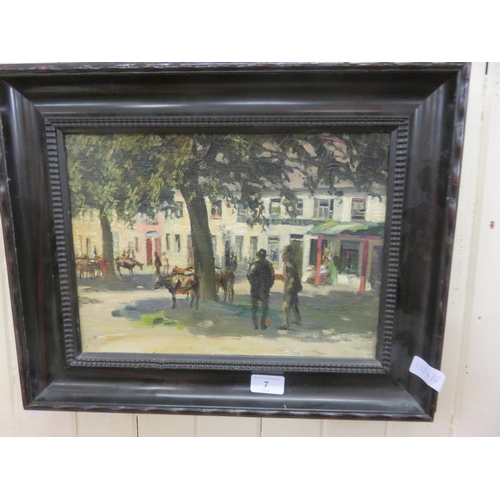 7 - Framed Oil Painting 