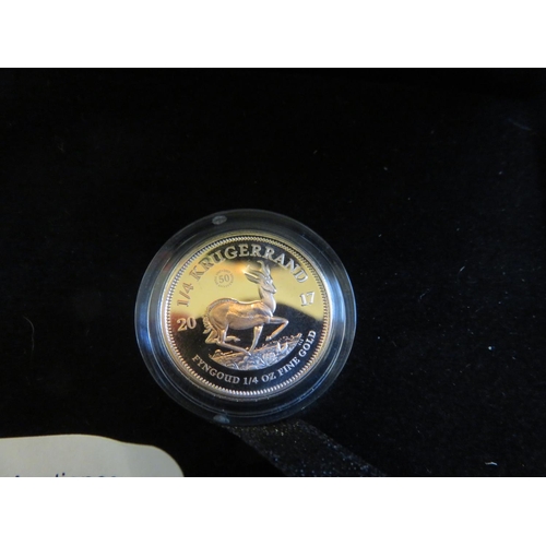 111 - Boxed 50th Anniversary 1/4 Krugerrand Coin