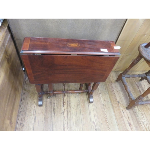 336 - Mahogany Inlaid Table