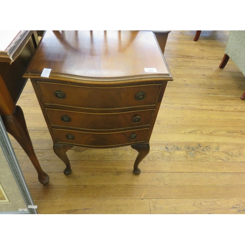 353 - Mahogany Three Drawer Chest on Legs