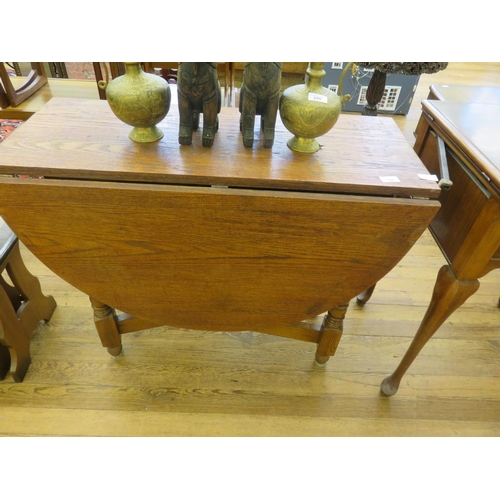 356 - Oak Drop Leaf Table