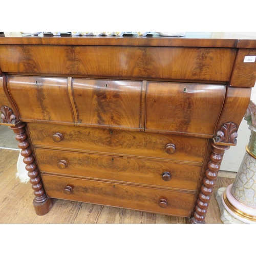 373 - Mahogany Victorian Ogee Chest of Drawers