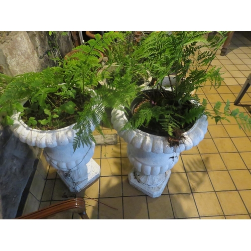 366 - Pair of Large Garden Urns