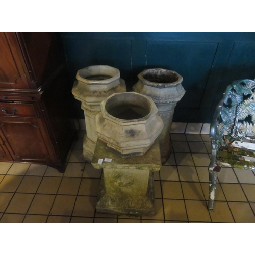 370 - Three large Stoneware Garden Planters