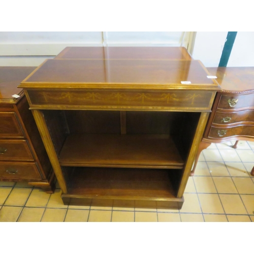 381 - Two odd inlaid Mahogany Bookcases