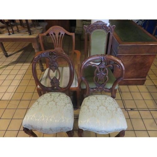 388 - Four odd Mahogany Framed Chairs